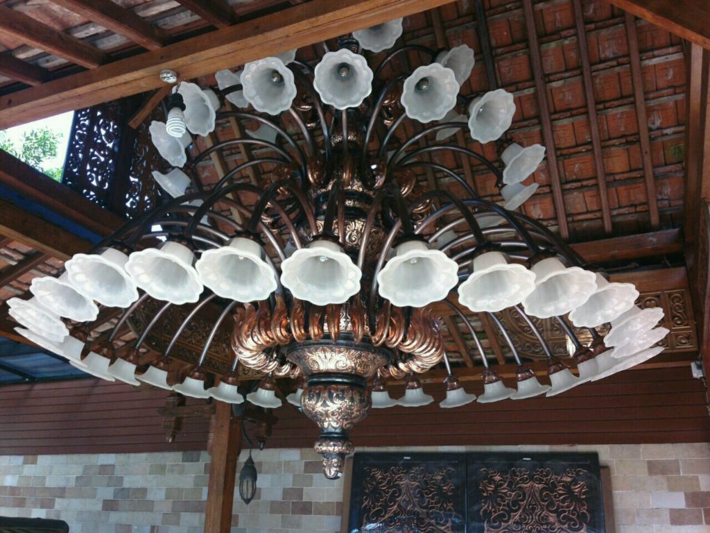 lampu robyong tembaga tangkai 42