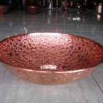 wastafel tembaga motif