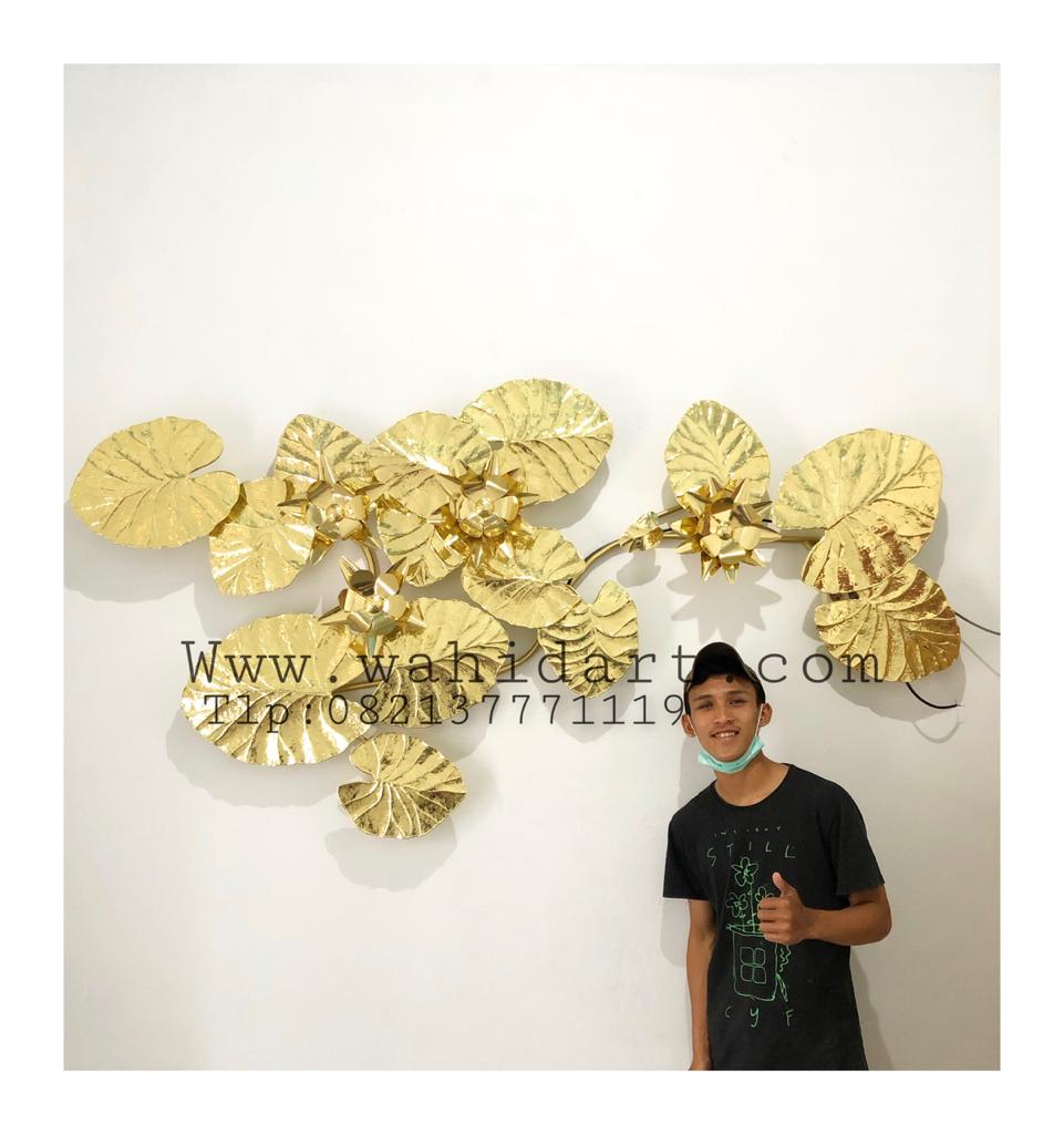 wall decore tembaga kuningan
