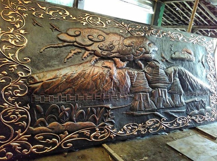 wall art tembaga