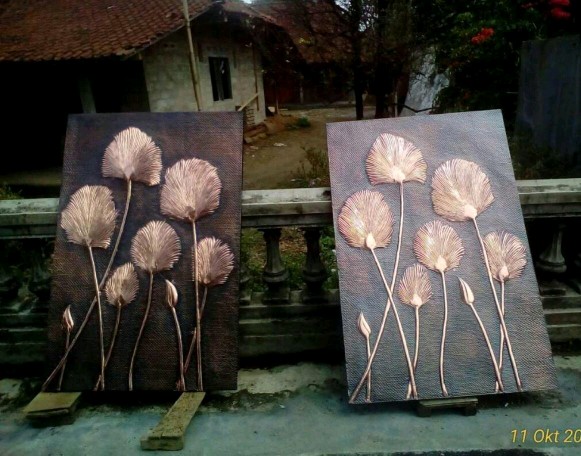 wall art tembaga