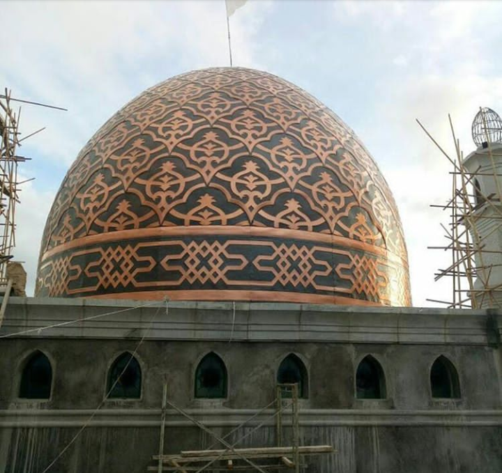 kubah masjid tembaga