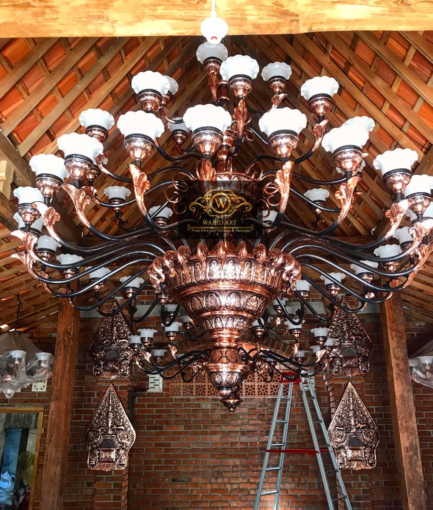 lampu gantung masjid tembaga lampu gantung masjid