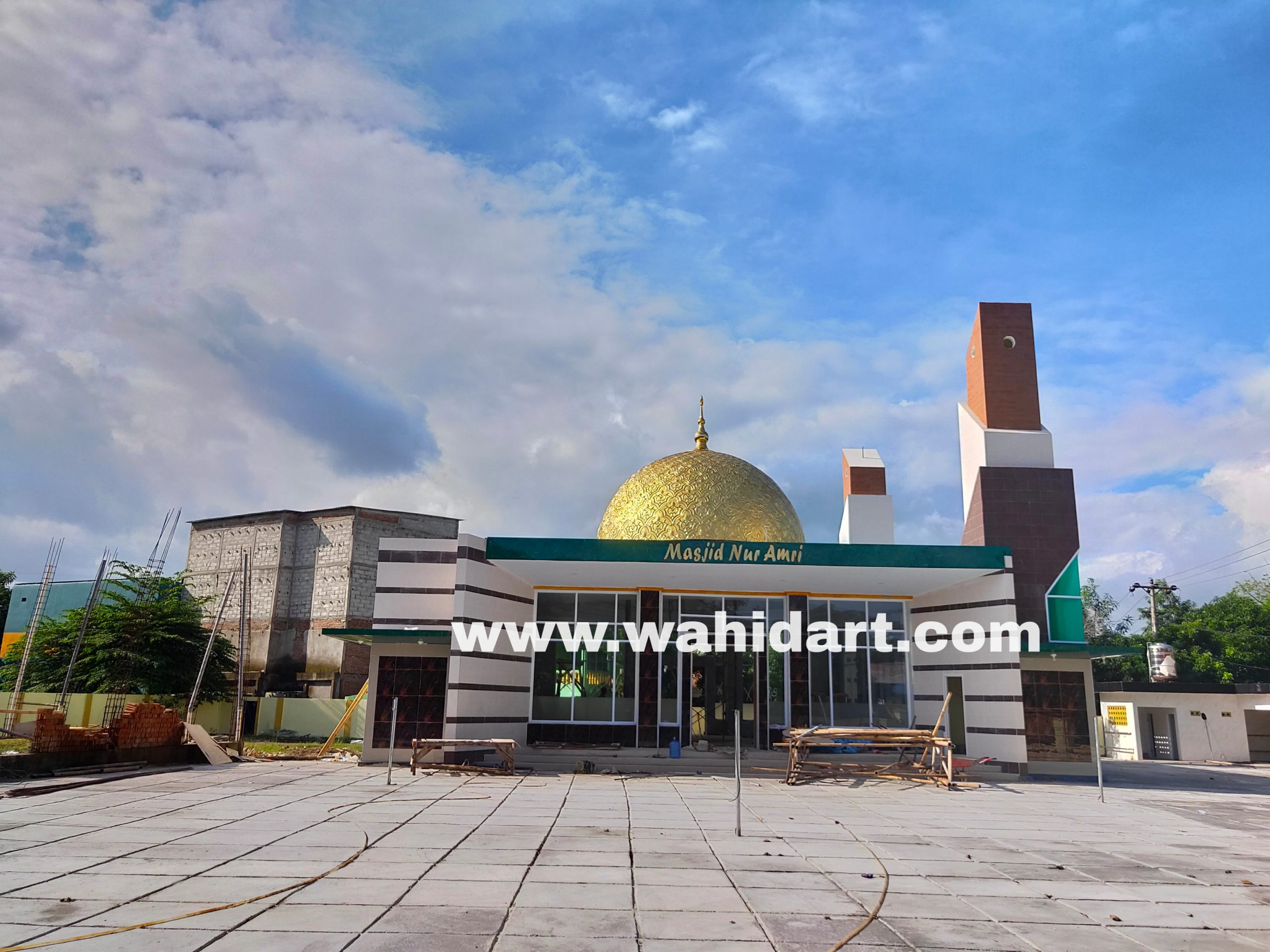 kubah kuningan tembaga