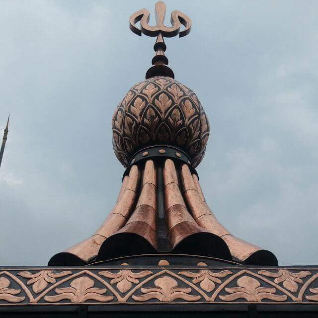 mahkota kubah masjid tembaga kuningan