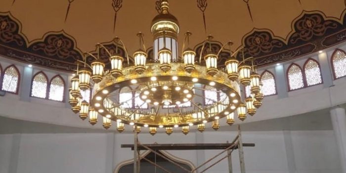 lampu hias kubah masjid