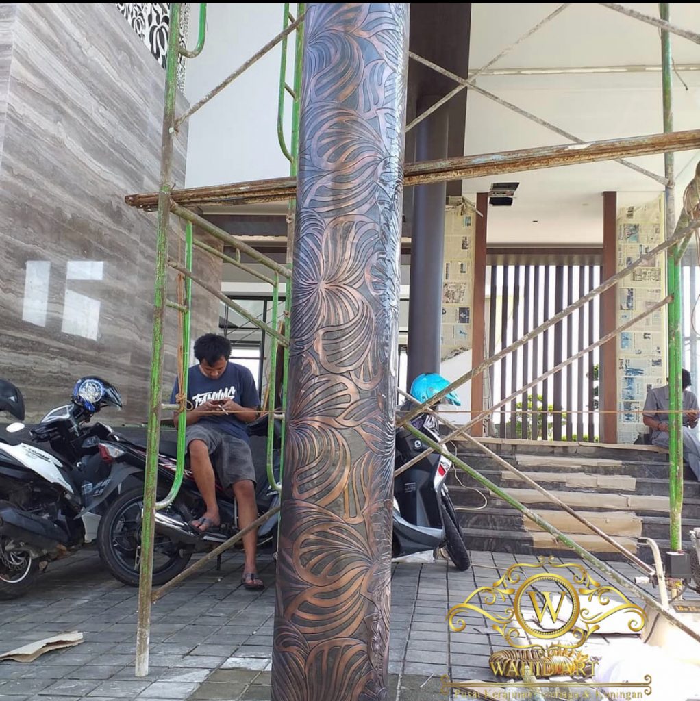 pembuatan sabuk tiang masjid
