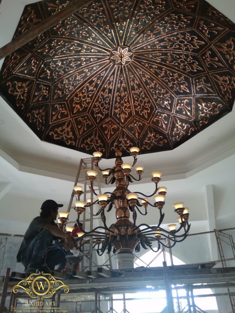 plapon kubah masjid tembaga