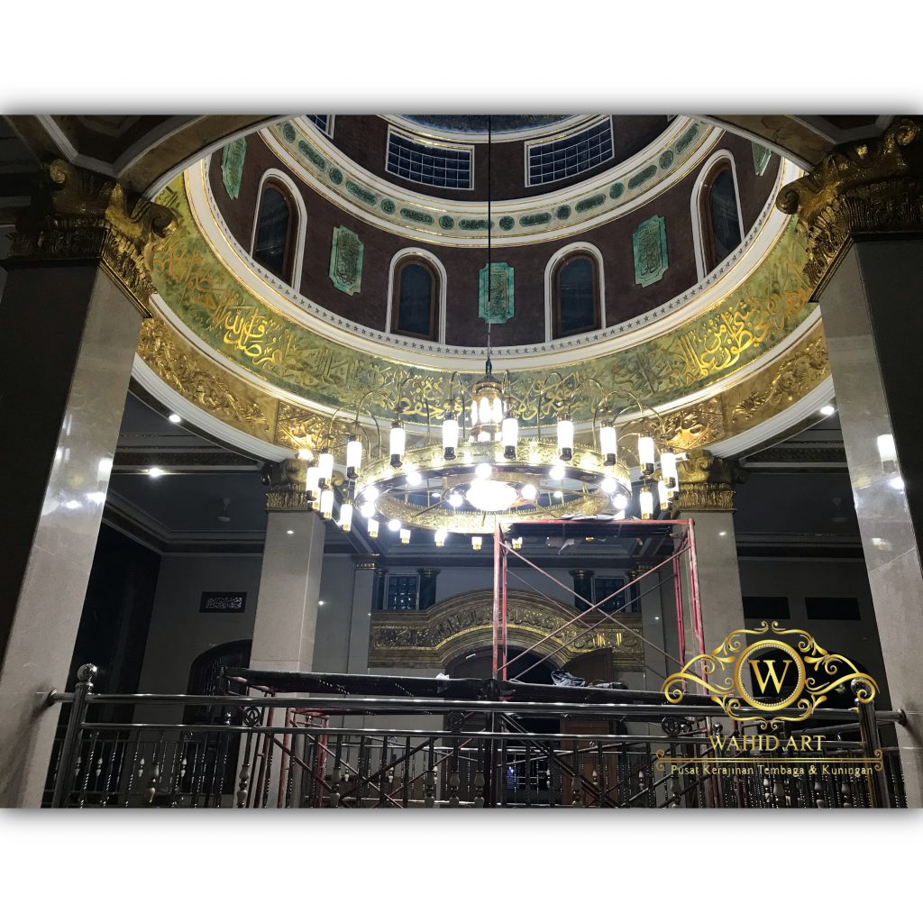 replika lampu nabawi kuningan tembaga
