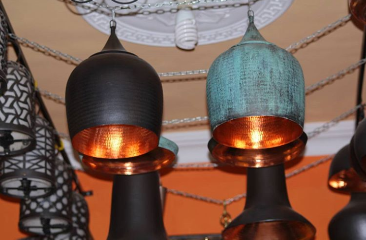 jual lampu tembaga 
