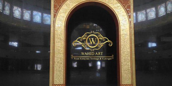 DESAIN ORNAMEN MASJID KUNINGAN TEMBAGA MEWAH