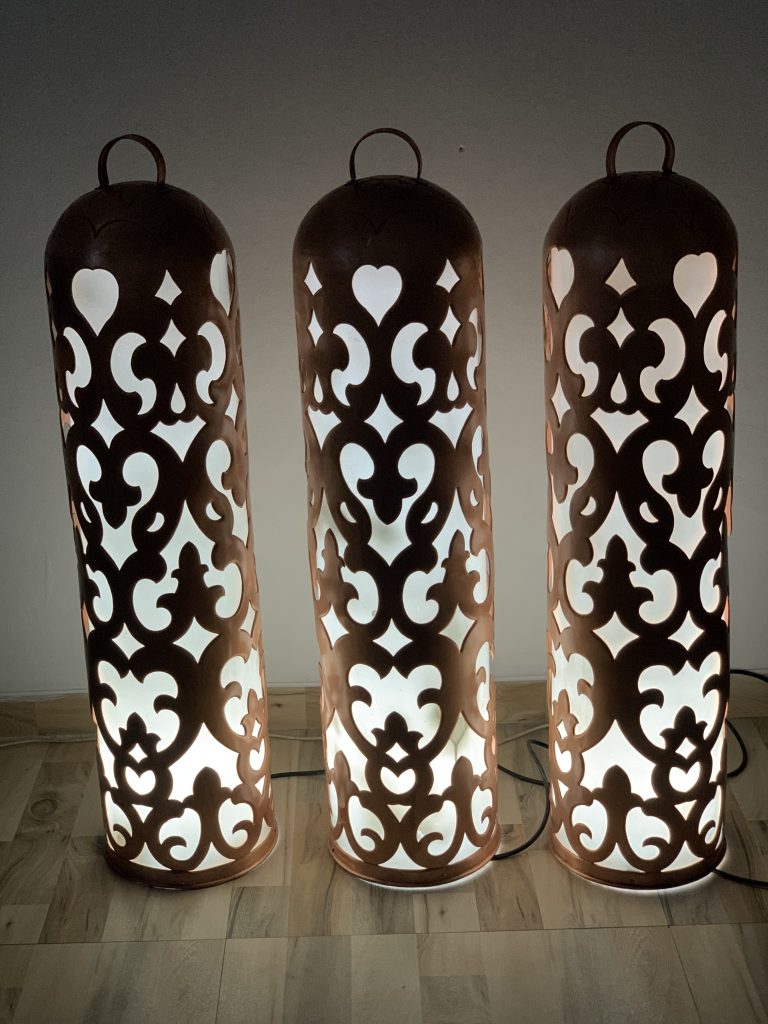 lampu taman tembaga kuningan