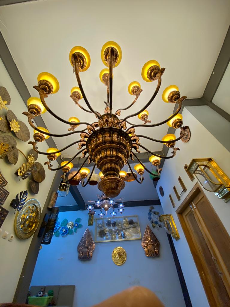 lampu robyong tembaga kuningan